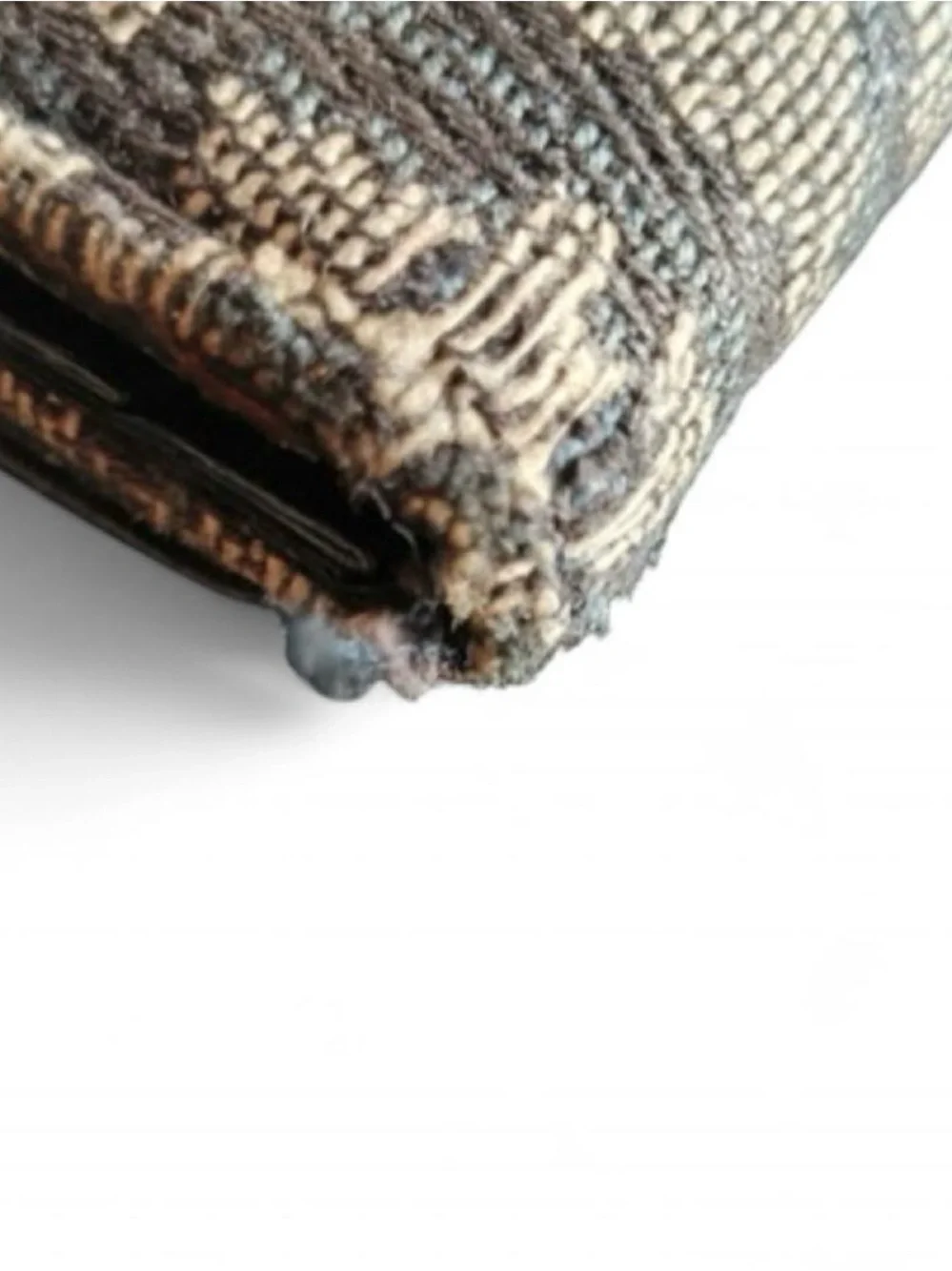Dior Brown Monogram Canvas Trifold Wallet with Gold D Charm